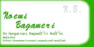 noemi bagameri business card